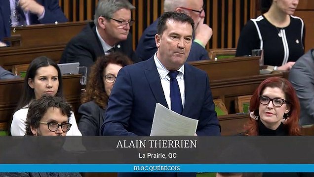 Discours Alain Therrien - Chambre des communes
