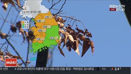 [날씨] 전국 포근, 밤부터 비…중부 미세먼지 '나쁨'