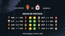Previa partido entre Real Zaragoza y Deportivo Jornada 29 Segunda División