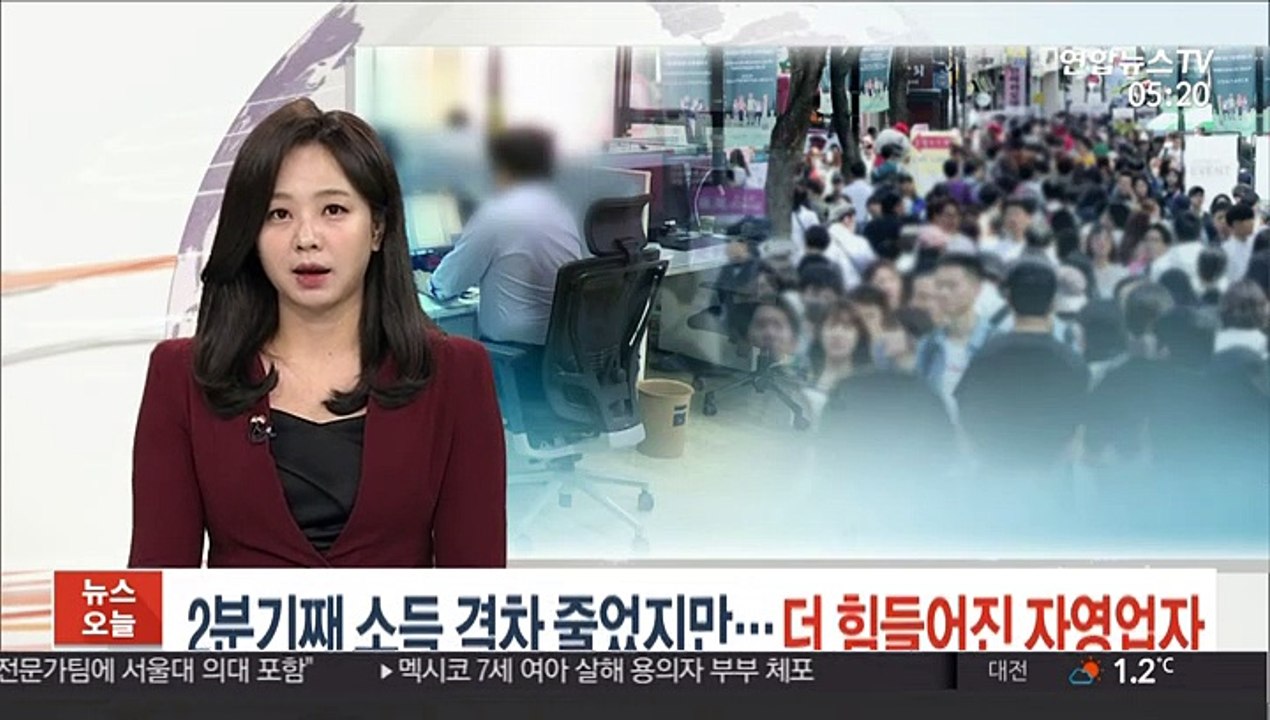 2분기째 소득 격차 줄었지만…더 힘들어진 자영업자