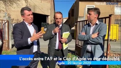 AGDE - Les explications sur le dédoublement de la voie rapide entre l'A9 et le Cap d'Agde