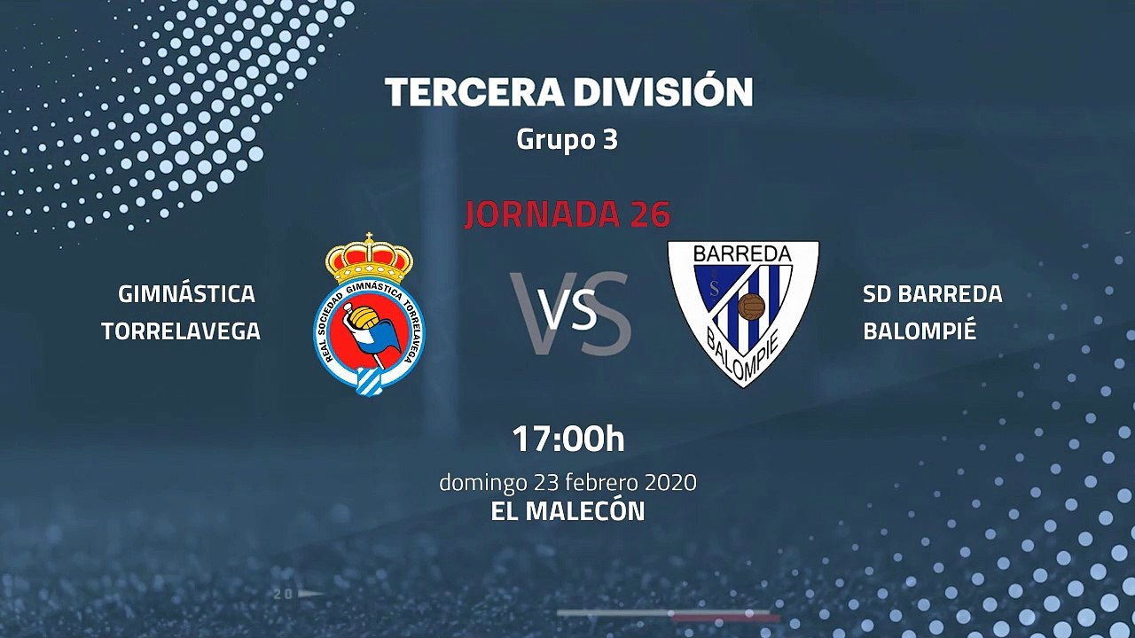 Previa partido entre Gimnástica Torrelavega y SD Barreda Balompié Jornada 26 Tercera División