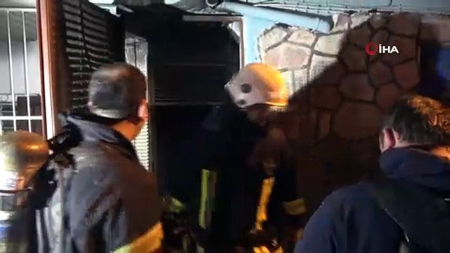 Müstakil evde elektrikli sobadan yangın çıktı