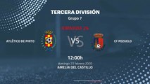 Previa partido entre Atlético de Pinto y CF Pozuelo Jornada 26 Tercera División