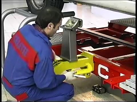 Celette car bench frame machine Rhone , drive on bench, car body frame machine, car universal jig