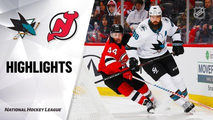 NHL Highlights | Sharks @ Devils 2/20/2020