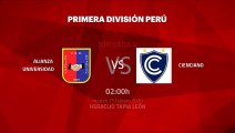 Previa partido entre Alianza Universidad y Cienciano Jornada 4 Perú - Liga 1 Apertura