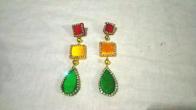 How to make silk thread earrings | Thread earrings |#preeticreationsdda