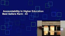Accountability in Higher Education  Best Sellers Rank : #2