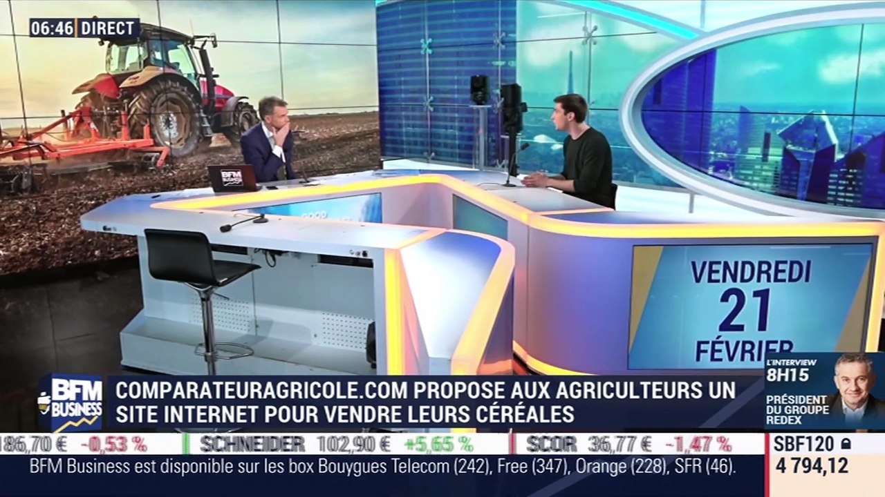 Pierre-Antoine Foreau (ComparateurAgricole.com) : ComparateurAgricole.com propose aux agriculteurs un site internet pour vendre leurs céréales - 21/02