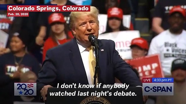 Trump Mocks Mike Bloomberg And Amy Klobuchar's Debate Performance: 'She Choked'