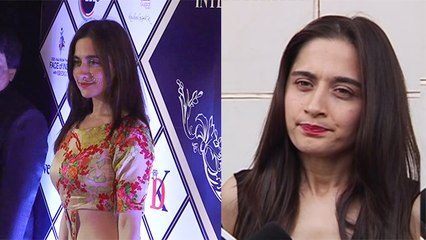 Sanjeeda Sheikh looks so sad after divorce news at Dada Saheb Phalke Awards | FilmiBeat
