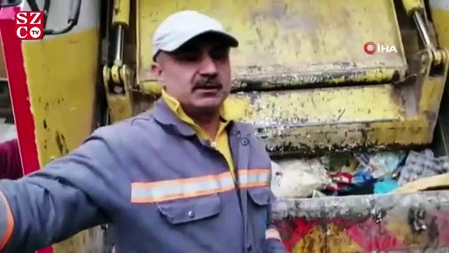 Şişli'de bebeğin çöp konteynerine bırakılma anı kamerada