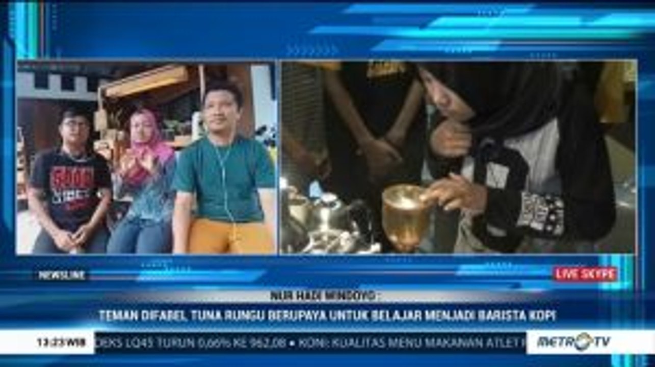 Komunitas Aura Lentera Banyuwangi Beri Pelatihan Membuat Kopi Bagi Difabel