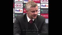 Solskjaer blames Europa League ball for Brugge draw