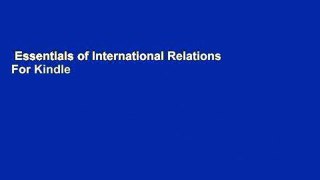 Essentials of International Relations  For Kindle