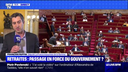 Retraites: pour François Ruffin, "tout doit être fait pour qu'on ne passe pas par le 49.3"