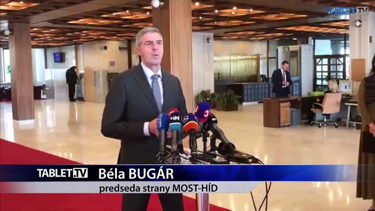 ZÁZNAM: Brífing predsedu strany Most-Híd Bélu Bugára