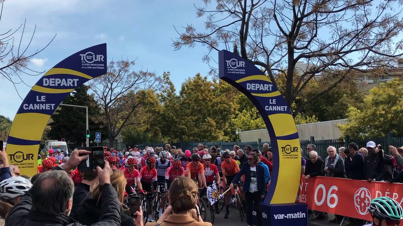 La première étape du Tour des Alpes-Maritimes et du Var est partie du Cannet
