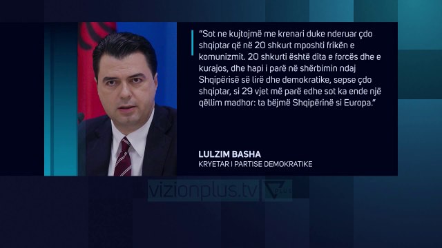 Basha kujton rrëzimin e bustit të Enver Hoxhës - News, Lajme - Vizion Plus