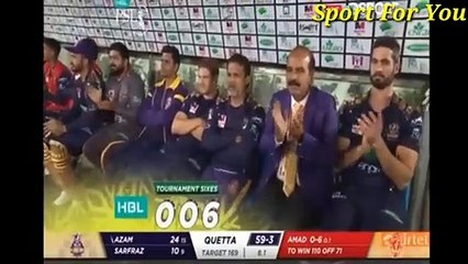 Azam Khan hits 59 on 33 balls in First Match PSL 2020 .. Quatta Galdiaters vs Islamabad Uniteds..