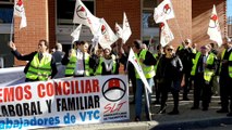 Trabajadores de VTC se concentran para exigir un convenio propio