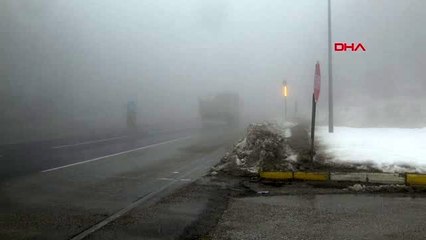 Bolu dağı'nda sis görüş mesafesini düşürdü