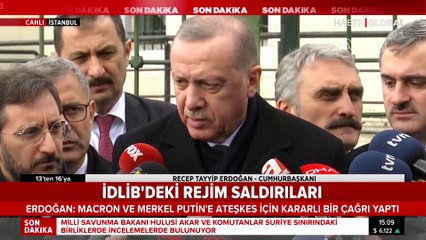 Cumhurbaşkanı Erdoğan'dan İdlib açıklaması: Putin ile görüşmenin neticesi tavrımızı belirleyecek
