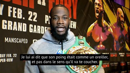Poids-lourds - Wilder : "Fury n'a pas de puissance dans les poings"
