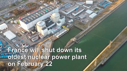 Images of France's oldest nuclear power plant before shutdown