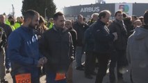 Las plantas de Airbus en España protestan contra los despidos