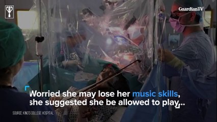 Violinist plays while getting tumour removed from brain to maintain musical skills