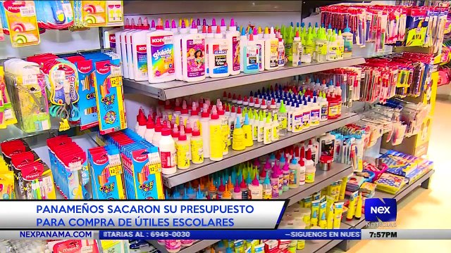 Panameños sacaron su presupuesto para compra de útiles escolares - Nex Noticias