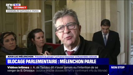 Mélenchon: "Nous n'avons pas déposé 700.000 sous-amendements, c'est une invention pure et simple"