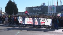 Los trabajadores de Airbus secundan las concentraciones en toda España