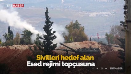 TSK, İdlib'de sivil yerleşimleri vuran rejime karşılık veriyor
