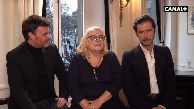 François Ozon, Josiane Balasko et Melvil Poupaud - Déjeuner des nommés- César 2020