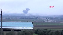 Suriye idlib rejim uçakları sarmin kasabasını gün boyu bombaladı