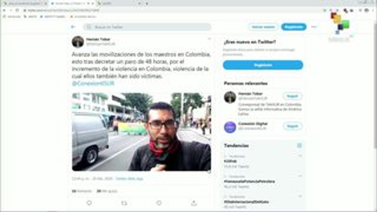 Maestros colombianos inician con marcha paro de 48 horas