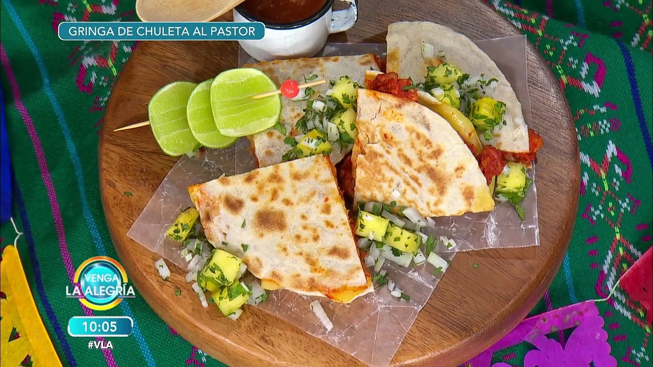 ¡Deliciosa Gringa de chuleta al pastor! ¡El chef Mariano tiene la receta para ti! | Venga La Alegría