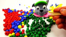 Paw Patrol Beads Cups Transform Toys, Learn Colors with Wrong Heads and Pounding Learning Toy