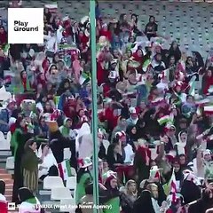 La hinchada femenina hace historia en Irán