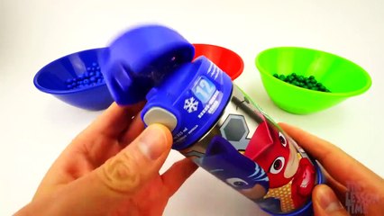 Download Video: PJ Masks Bottle and Beads Bath Surprise Toys, Learn Colors with Romeo's Lab Playset