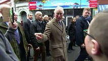 Prince Charles visits flood affected residents of Pontypridd