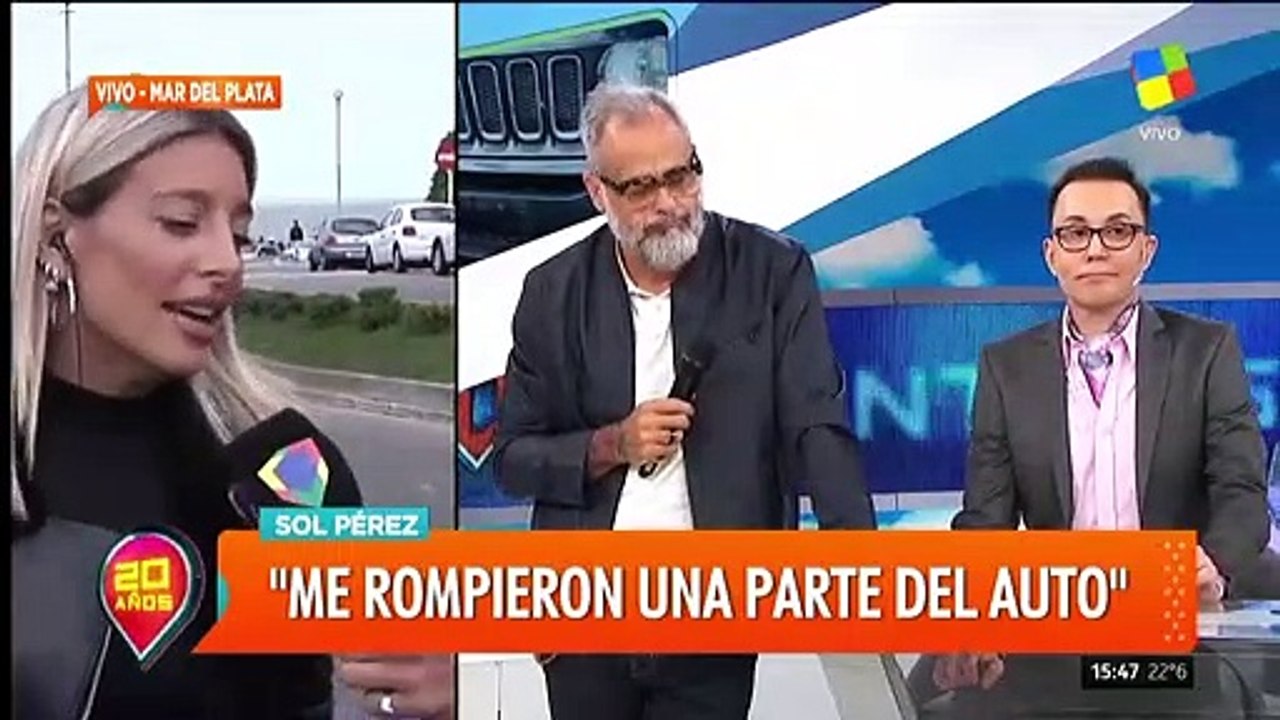Le chocaron el auto a Sol Pérez: "Es un verano raro, no estoy acostumbrada a tener mala suerte"