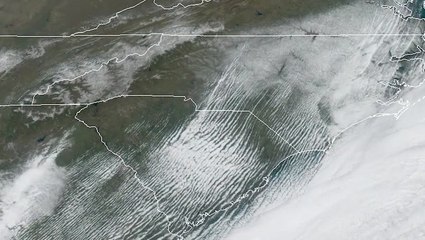 Satellite loop shows North Carolina snow