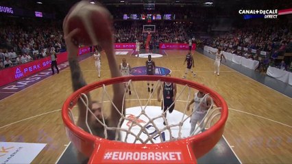 Superbe dunk français contre l'Allemagne - EuroBasket Qualifiers