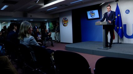 Rueda de prensa de Pedro Sánchez