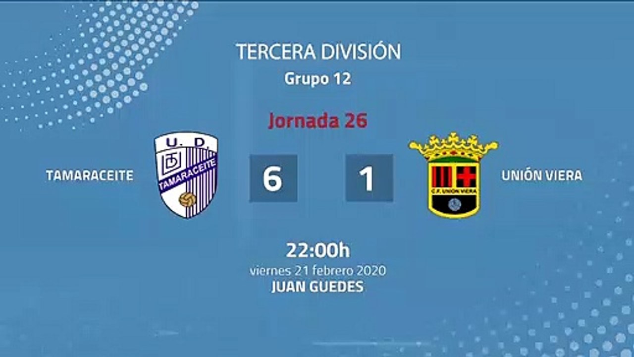 Resumen partido entre Tamaraceite y Unión Viera Jornada 26 Tercera División