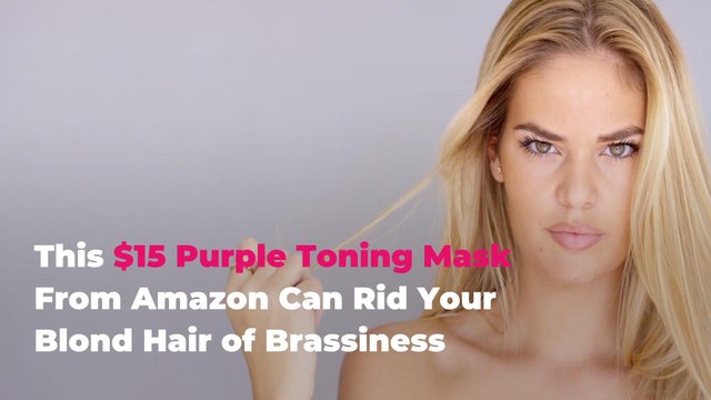 This $15 Purple Toning Mask From Amazon Can Rid Your Blond Hair of Brassiness